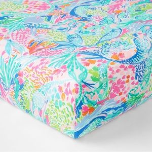Lilly Pulitzer Mermaid Cove Fitted Crib Sheet